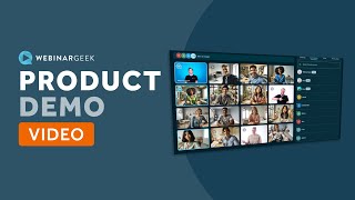 Host your first webinar with WebinarGeek – the easiest webinar tool!