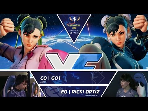 SFV: CO GO1 vs EG Ricki Ortiz - Capcom Cup 2016 Day 1 Top 16 - CPT2016