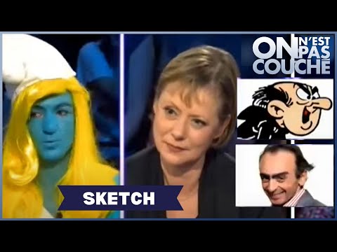 Sketch Jonathan Lambert ! Schtroumpfette émue de revoir Dorothée -  On n’est pas couché 20 mars 2010