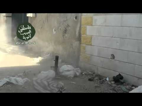 استهداف حاجز النور التابع لقوات النظام من قبل لواء عبد الله بن سلام في المليحة في محافظة ريف دمشق