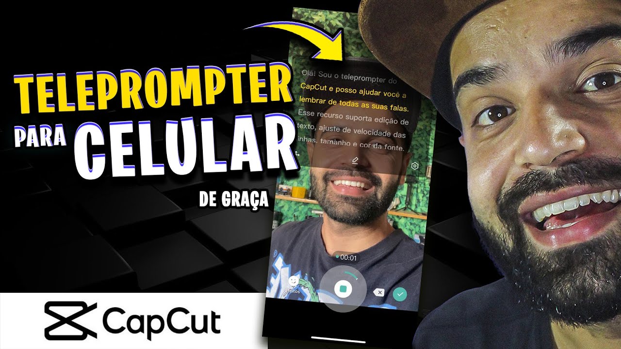O MELHOR TELEPROMPTER PARA CELULAR GRATUITO | CAPCUT