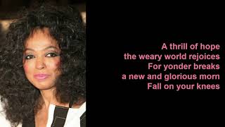 O Holy Night by Diana Ross (Lyrics)
