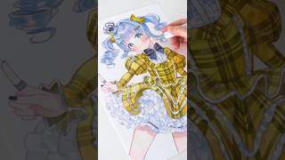 【イラストメイキング】コピックでぶいすぽっ！夜乃くろむちゃんのファンアートを描いてみた#イラストメイキング #コピック
