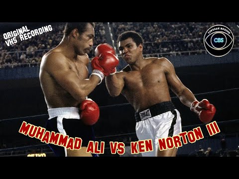 Muhammad Ali vs Ken Norton 3 CBS 1080p 60fps (VHS Recording)