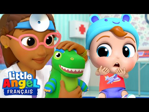Bébé Dino chez le Docteur - Comptines pour Bébé | Little Angel