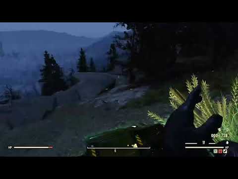 Fallout 76 Wastelanders: Brief plasma caster gameplay vs vertibots