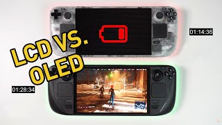 Steam Deck OLED VS. LCD Battery Life Comparison | Two Games Tested