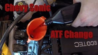 How to change/check the transmission fluid in an automatic Chevy Sonic