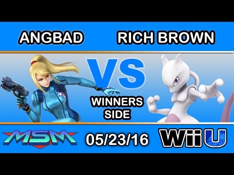 MSM 51 - Angbad (Zero Suit Samus, Olimar) Vs. Rich Brown (Mewtwo) Winners Side - Smash Wii U