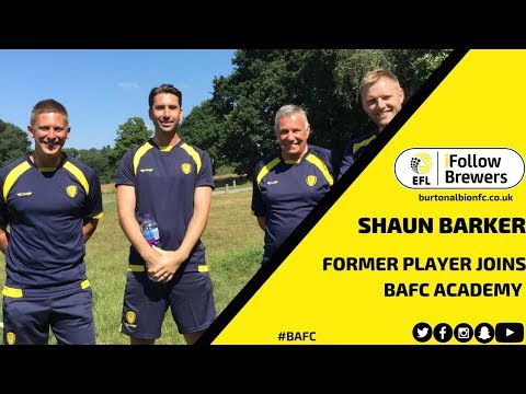ACADEMY | Shaun Barker joins Burton Albion Academy's coaching staff