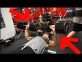 16 YEAR OLD DUMBELL PRESSES 150LBS AND 135LBS FOR REPS *INSANE* WORKOUT