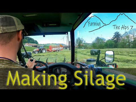 Pickling grass, making silage in Switzerland. (Farming The Alps #7)
