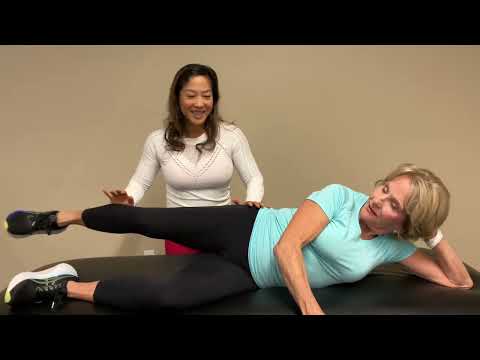 Glute medius aka hip muscle strength test