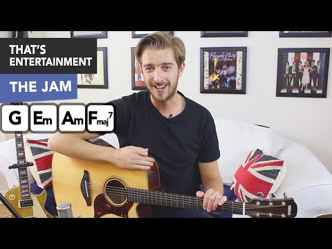 'That's Entertainment' Guitar Tutorial - The Jam/ Paul Weller - 4 Chord Acoustic Song