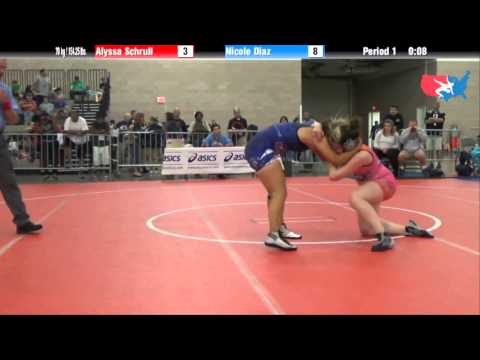 FILA Cadet 70 kg / 154.25 lbs. - Alyssa Schrull vs. Nicole Diaz