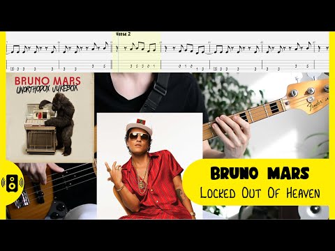 Bruno Mars - Locked Out Of Heaven | Bass Tabs | Бас Табы