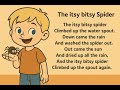 Itsy Bitsy Spider Incy Wincy Spider Nursery Rhymes Kids Song