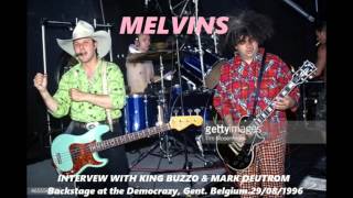 (the) MELVINS. Interview with King Buzzo & Mark Deutrom. Gent, Belgium 29 08 1996