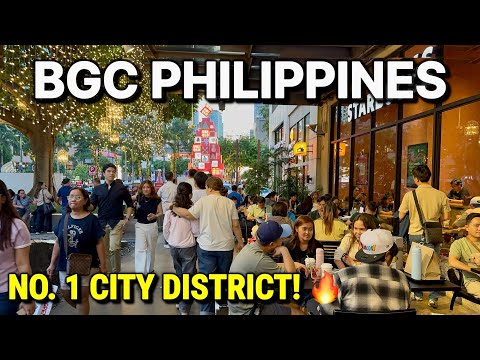 PHILIPPINES’ No. 1 BEST CITY DISTRICT!🇵🇭 BGC Manila Walking Tour this December!