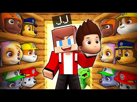 JJ BECAME ANYONE in PAW PATROL to Troll Mikey in Minecraft (Maizen)