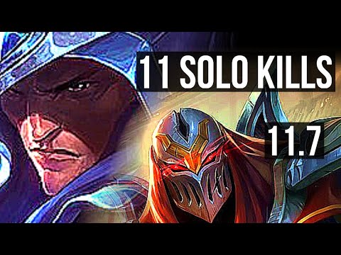 TALON vs ZED (MID) (DEFEAT) | Rank 4 Talon, 11 solo kills, 70% winrate | BR Challenger | v11.7