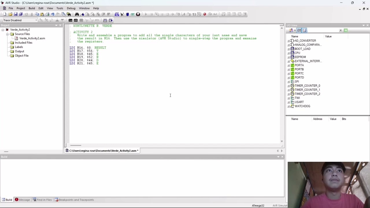 Microprocessor, Microcontroller System & Design : AVR Studio 4