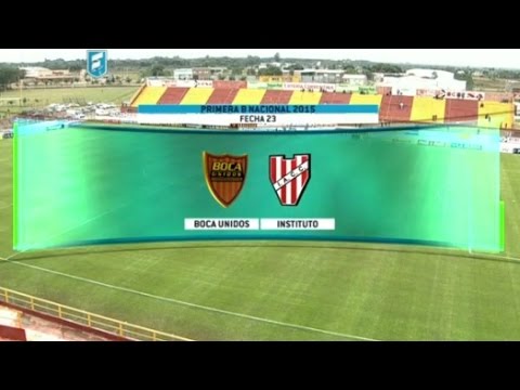 Fútbol en vivo. Boca Unidos - Instituto. Fecha 23 del torneo de Primera B Nacional. FPT.‏‏‏‏‎
