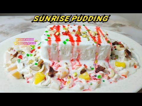 Sunrise Pudding Recipe|Fruit Custard Recipe|Fruit Cream Recipe|Fruit Trifel Recipe|Dessert Recipes