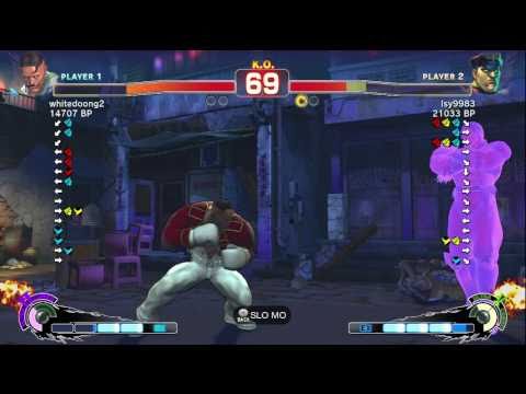 藍弟 lsy9983 [Bison] vs whitedoong2 [Dudley] SSF4 Japanese Online Ranked Matches - TRUE-HD