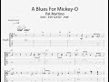 Blues For Mickey O | Pat Martino | Custom Guitar Transcription | Custom Music Transcription
