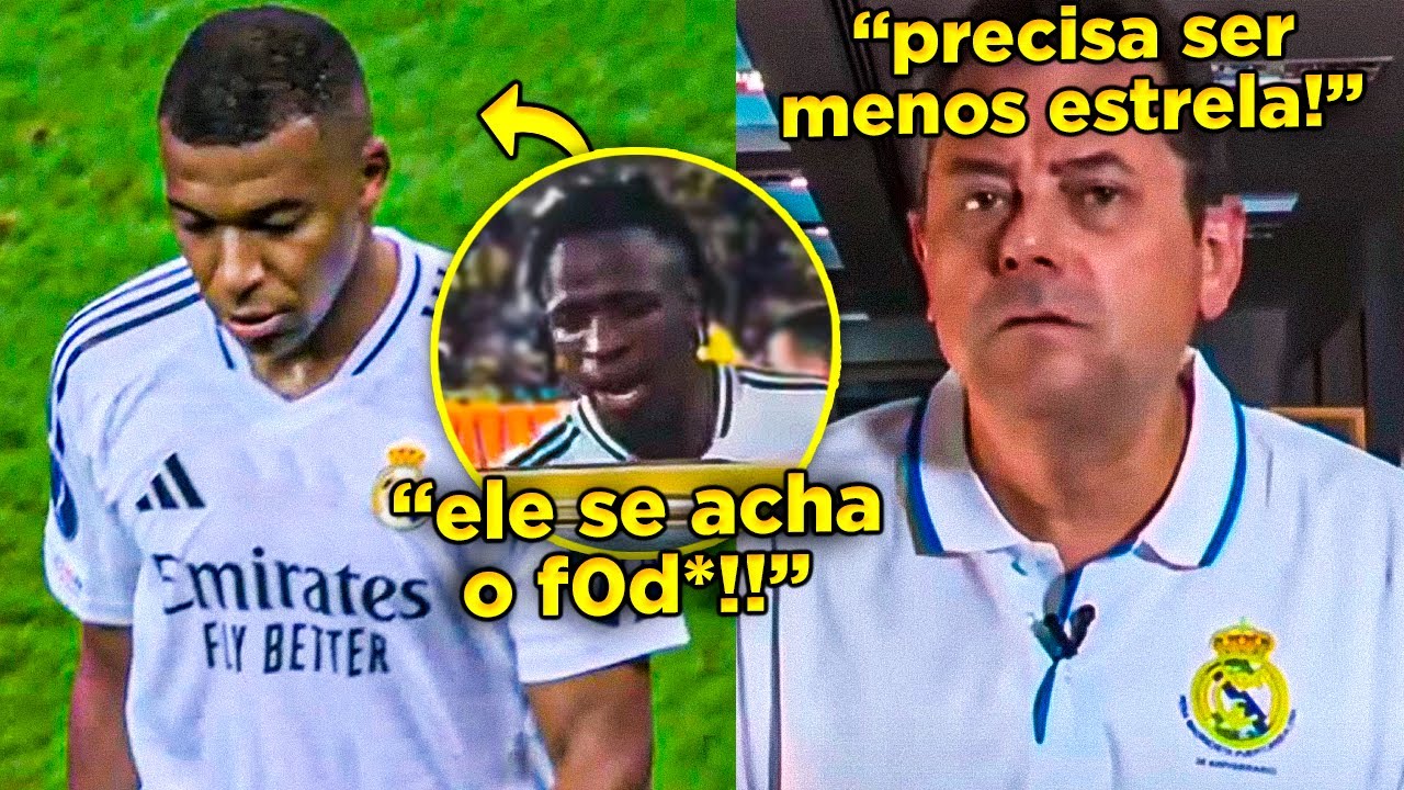 🚨MAS JÁ? VINI JR FICA P*** COM REAÇÃO DE MBAPPÉ! MADRID EMPATA MAIS UMA E CLIMA FICA TENSO!!