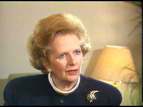 Margaret Thatcher talking with Mikhail Gorbachev about Nuclear Weapons