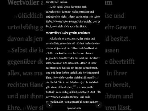 Die Bibel - Sprüche 3