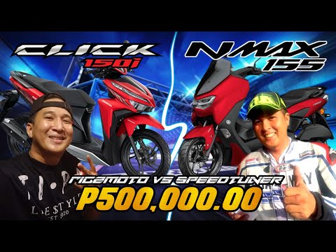 SpeedTuner Vs Rigs Moto [Nmax Vs Click] (Ubusan Ng Lahi!?) DragRace 500k pot Money. (SinoAngTakot?)