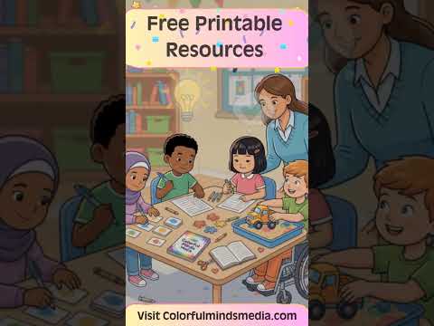 Thumbnail for Colorful Minds Media #Free Printables! Fun for every child!! #school #yt #kids #learn #books #fun