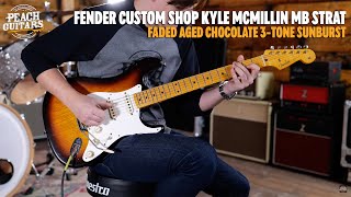 Video thumbnail for No Talking...Just Tones | Fender Custom Shop Kyle McMillin MB Faded Aged Chocolate 3-Tone Sunburst by Peach Guitars