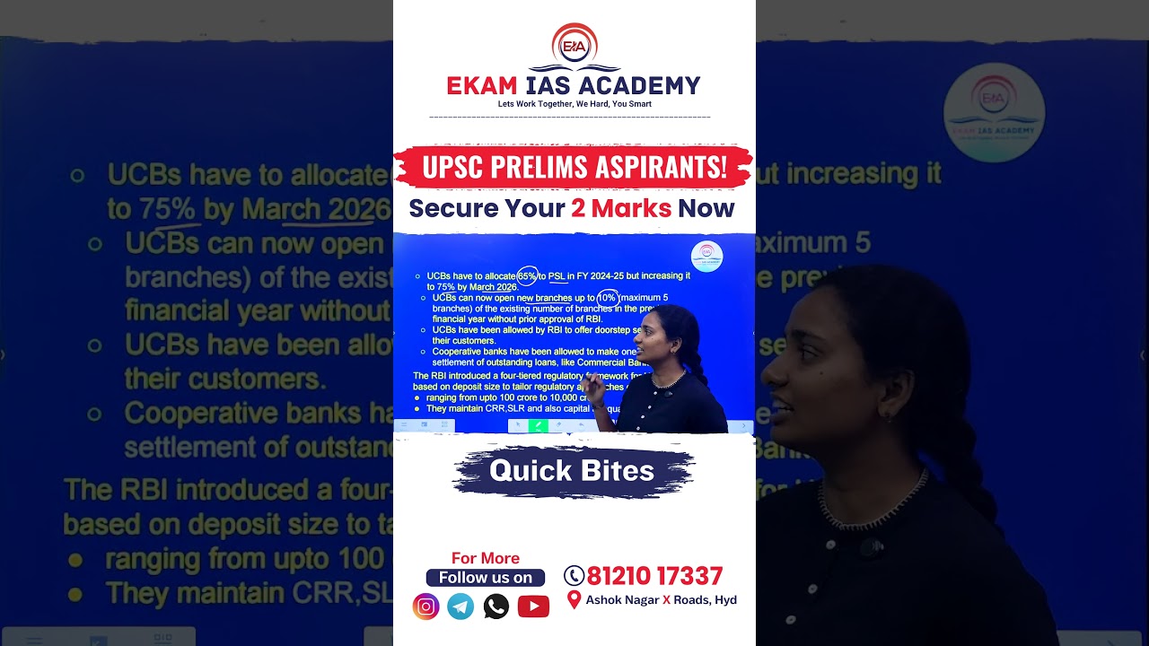 RBI’s New Guidelines for Urban Cooperative Banks | UPSC/Banking Awareness 2024