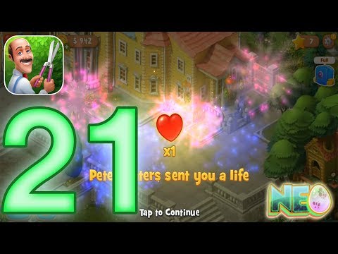 Gardenscapes: Gameplay Walkthrough Part 21 - Receiving Prizes (iOS, Android)