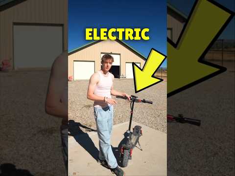 This electric scooter is FAST 🤯 #shorts #race #challenge