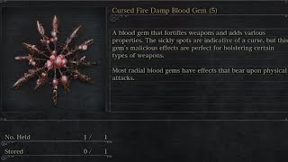How to get the Radial Gem 9.1% fire + 67.5 add fire atk, In Bloodborne 2025