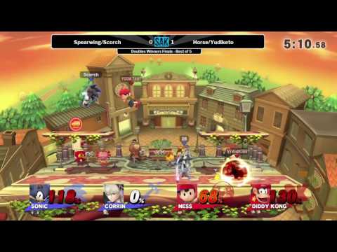 Sweaty Saturday Doubles Winners Finals - Spearwing/Scorch (Blue) vs Horse/Yudiketo (Red)