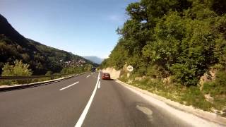 preview picture of video 'Bosnian road M-17 (03. Ivan tunnel - Konjic town)'