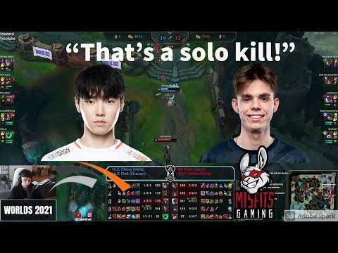 Caedrel Reacts To MSF Vetheo Solo Killing HLE Chovy!!