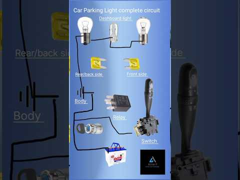 Car Parking Light complete circuit diagram