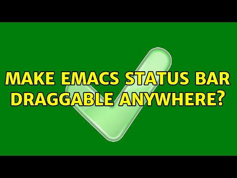 Make Emacs status bar draggable anywhere?