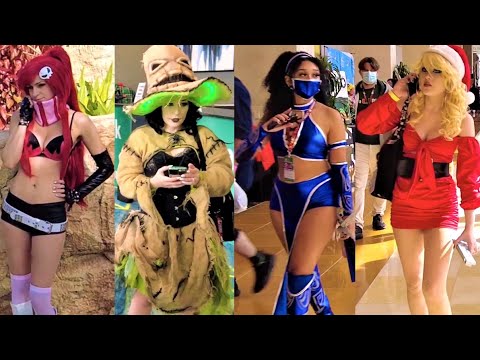 Holiday Matsuri 2022 Cosplay Virtual Tour Orlando Food Trucks Walking Anime Gaming Costume Ideas POV