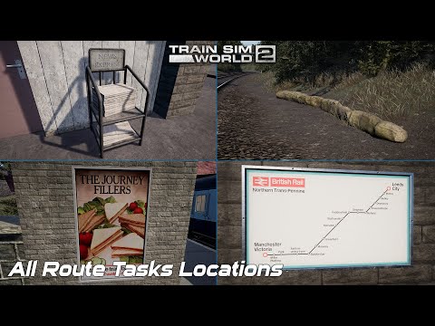 All Route Tasks Locations - Northern Trans Pennine - Train Sim World 2