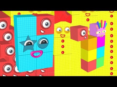 Huge Numberblocks are Counting from 1000 to 10 000