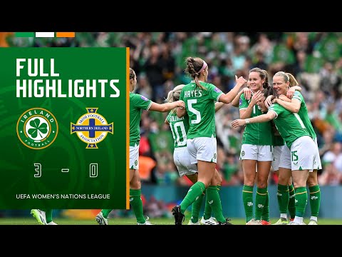 HIGHLIGHTS | Ireland WNT 3-0 Northern Ireland WNT | UEFA Women's Nations League