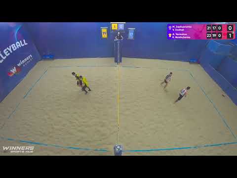 22:10 M. Zapliusvichka / V. Dudnyk - A.Yermakov / K.Borshchenko30.01.2023 | Winners Beach Volleyball